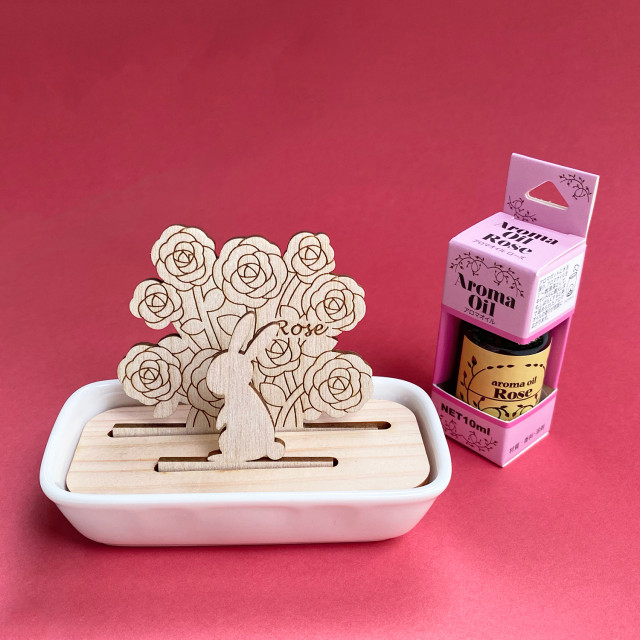 アロマディフューザー うさぎ ローズ｜その他 雑貨｜オンライン