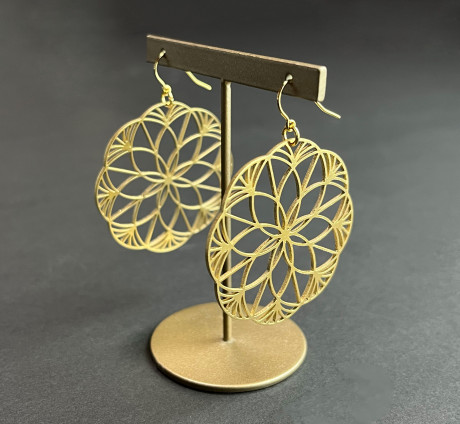 ステンレスピアス（ゴールド)　香(KOU)