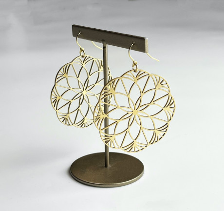 ステンレスピアス（ゴールド)　香(KOU)