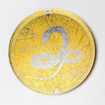 【巳商品全品5％OFF！】ゴルフマーカー 2025年限定 「巳」 金/プラチナ