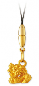 純金製ストラップ　干支　【辰】大願成就