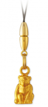 純金製ストラップ　干支　【申】天真爛漫