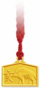 K18　干支絵馬根付　【亥】猪突猛進