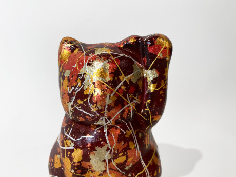 京金彩まねきねこ　赤