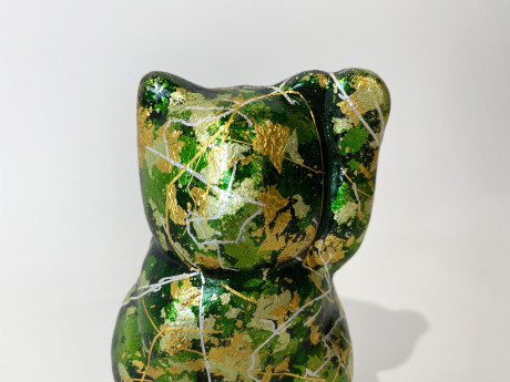 京金彩まねきねこ　緑